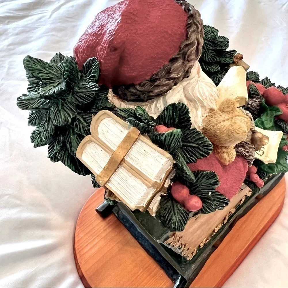 Lynn Haney Collection Through The Years Vintage Santa Sleigh Figures 1991